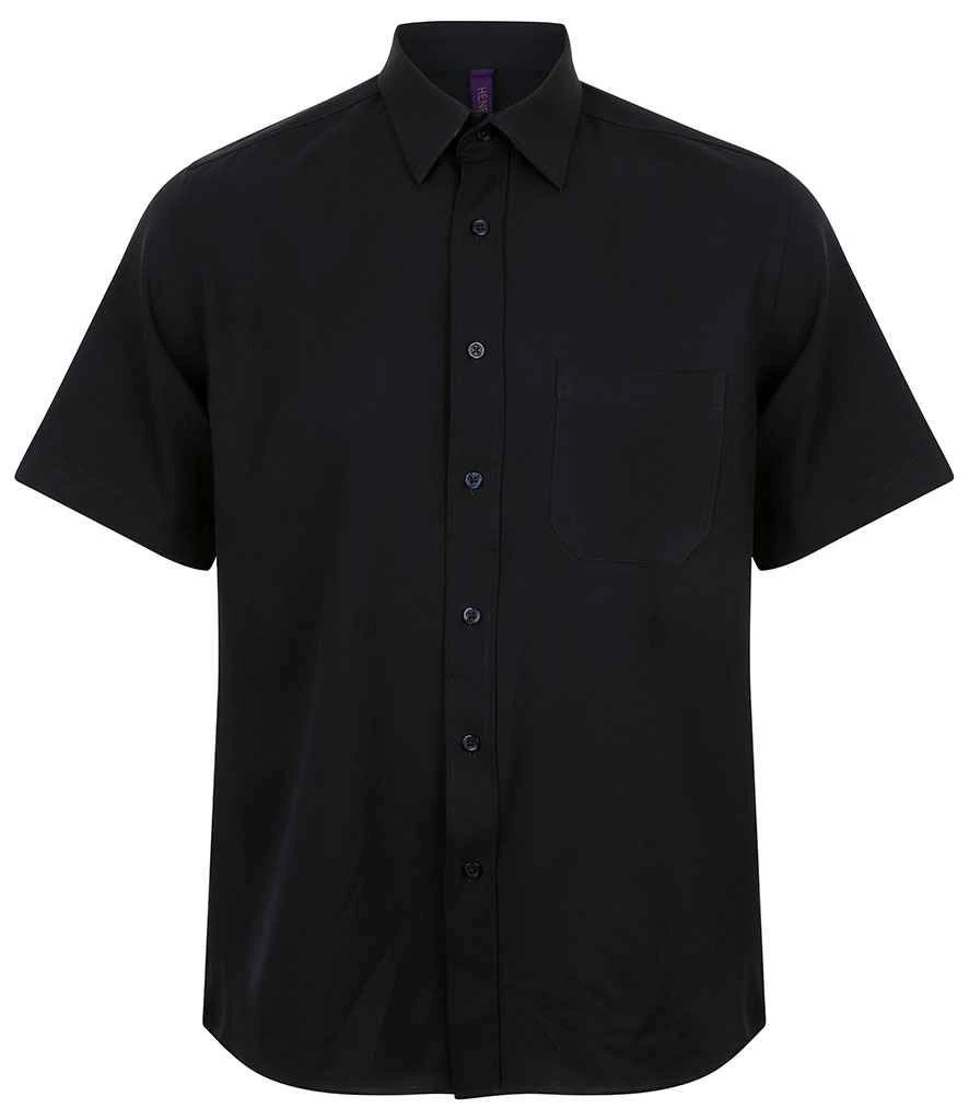 Henbury Short Sleeve Wicking Shirt 4 Henbury Short Sleeve Wicking Shirt - Image 2