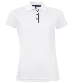 SOL's Ladies Performer Piqué Polo Shirt 38 SOL's Ladies Performer Piqué Polo Shirt -XAMAX 01179 whi front