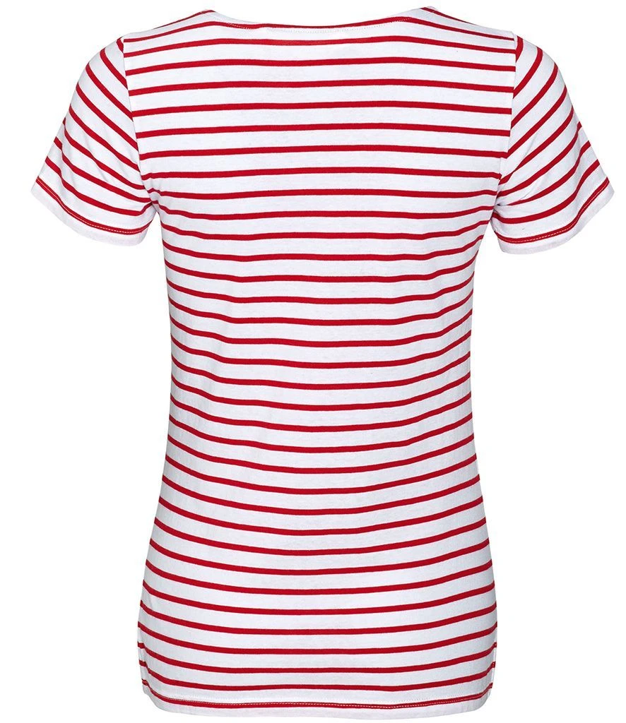 SOL's Ladies Miles Striped T Shirt 22 SOL's Ladies Miles Striped T Shirt - Image 20