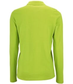 SOL's Ladies Perfect Long Sleeve Piqué Polo Shirt -XAMAX 02083 apl back