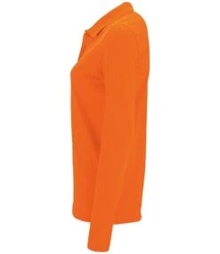 SOL's Ladies Perfect Long Sleeve Piqué Polo Shirt -XAMAX 02083 ora left