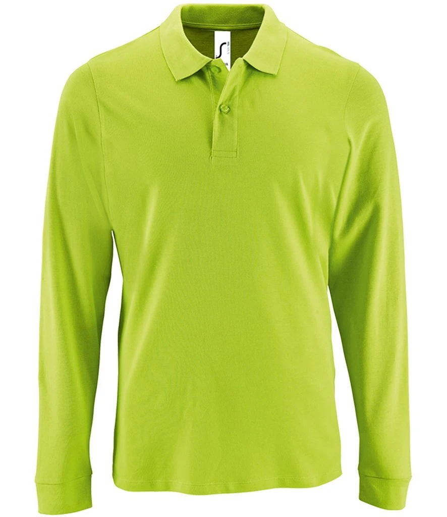 SOL's Perfect Long Sleeve Piqué Polo Shirt 15 SOL's Perfect Long Sleeve Piqué Polo Shirt - Image 13