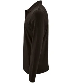 SOL's Perfect Long Sleeve Piqué Polo Shirt 24 SOL's Perfect Long Sleeve Piqué Polo Shirt -XAMAX 02087 blk left