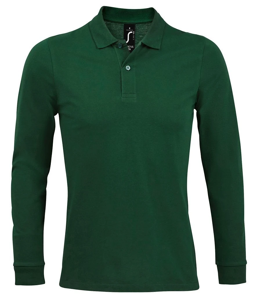 SOL's Perfect Long Sleeve Piqué Polo Shirt 12 SOL's Perfect Long Sleeve Piqué Polo Shirt - Image 10