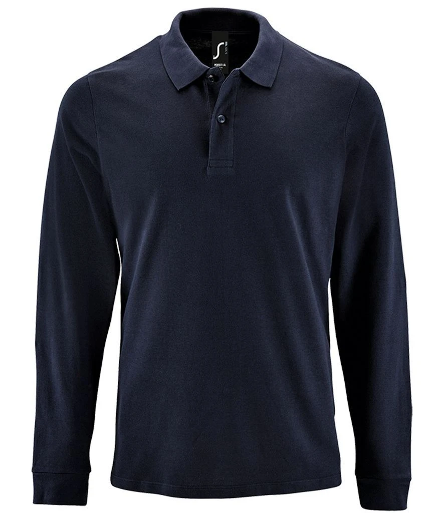 SOL's Perfect Long Sleeve Piqué Polo Shirt 18 SOL's Perfect Long Sleeve Piqué Polo Shirt - Image 16
