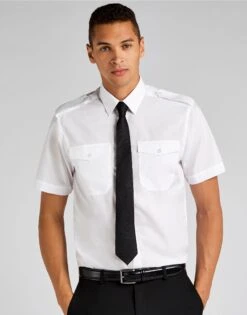 Kustom Kit Tailored Fit Short Sleeved Pilot Shirt -XAMAX 02bf9a31cae4cb5e9ef109f19f6c51b28f4eba9c10274853ce4580fe3be935e0