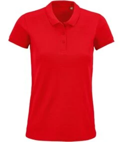 SOL's Ladies Planet Organic Piqué Polo Shirt -XAMAX 03575 red front