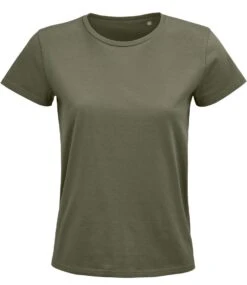 SOL's Ladies Pioneer Organic T Shirt -XAMAX 03579 kha front