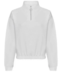 Just Hoods Awdis Ladies Cropped 14 Zip Sweatshirt -XAMAX 042d678bfae63b50b770fd60baeb002b101a92720a222725448e39d18d2b9ff6