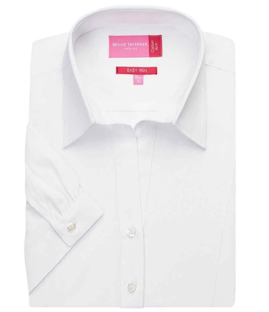 Brook Taverner Ladies Paduli Short Sleeve Poplin Shirt 3 Brook Taverner Ladies Paduli Short Sleeve Poplin Shirt
