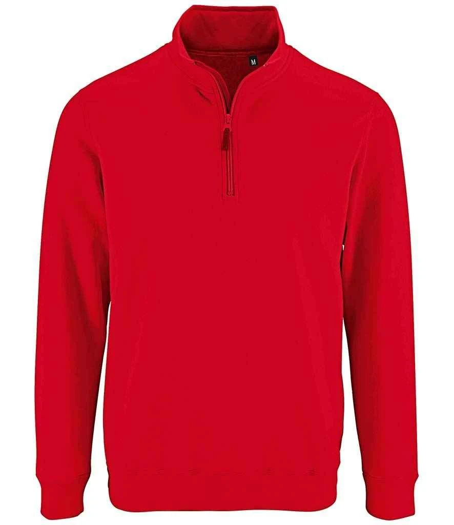 SOL'S Sols Stan Contrast Zip Neck Sweatshirt 6 SOL'S Sols Stan Contrast Zip Neck Sweatshirt - Image 4