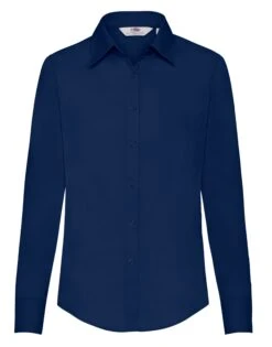 Fruit Of The Loom Ladies' Long Sleeve Poplin Shirt -XAMAX 074f3616ed56ea9e01ab132bf8d265d85fe6d6c785cbd7a45ea1c37982baf25e