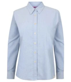 Henbury Ladies Long Sleeve Classic Oxford Shirt