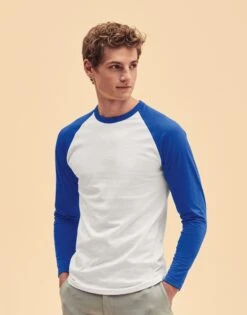 Fruit Of The Loom Mens Valueweight Long Sleeve Baseball T Shirt -XAMAX 0985830e9f2c67451581e849859d9525a70e0ae4bb6ed319cb749fe37fca106b 1