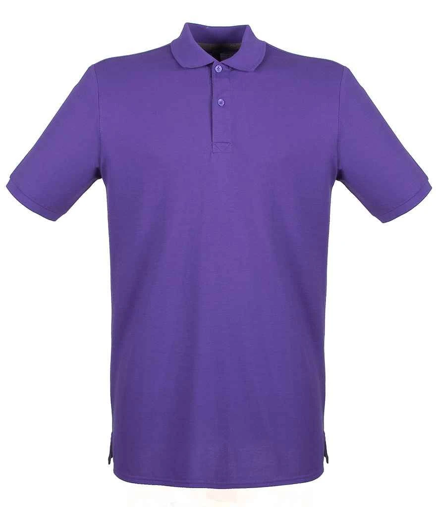 Henbury Modern Fit Cotton Piqué Polo Shirt 12 Henbury Modern Fit Cotton Piqué Polo Shirt - Image 10