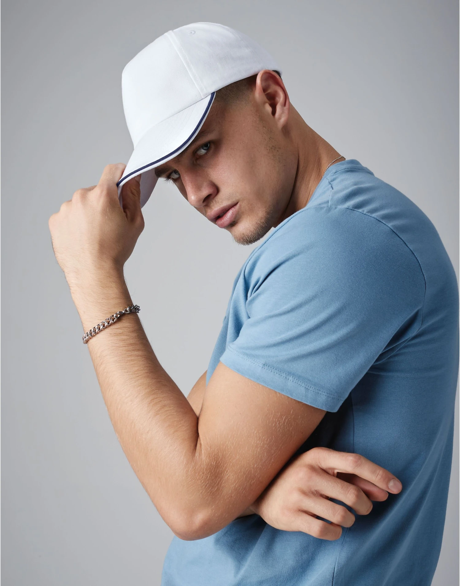 Beechfield Authentic 5 Panel Cap - Piped Peak 4 Beechfield Authentic 5 Panel Cap - Piped Peak - Image 2