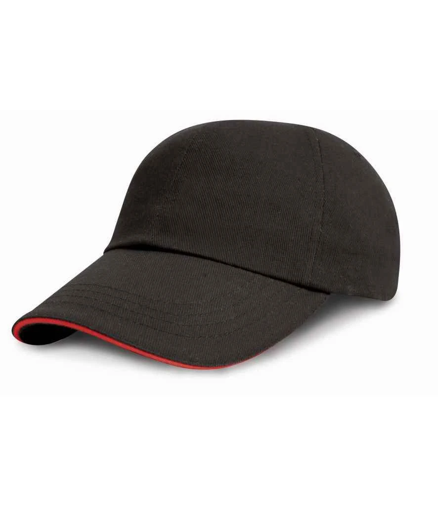 Result Low Profile Heavy Brushed Cotton Cap With Sandwich Peak 3 Result Low Profile Heavy Brushed Cotton Cap With Sandwich Peak