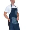 Dennys Washed Denim Bib Apron With Contrast Pockets -XAMAX 0ca1821b0dd4cae7c9a9e60bd5c6e67d31a7e7ff982efc31ada34fcf04b95c3f