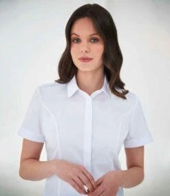 Brook Taverner Ladies Soave Short Sleeve Poplin Shirt -XAMAX 0d3f781bf5faabb253f10202decd42f851694654ec38e3d0c1f941ba7308deff