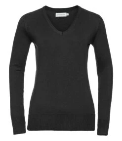 Russell Collection Ladies' V-Neck Knitted Pullover -XAMAX 0e60b6fd354677d11d94cffb44e40ffa2c9fe1a2dc808ac28390f006e7e51ad3