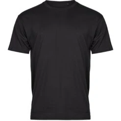 Tee Jays Mens Basic Tee -XAMAX 1000 black front 1