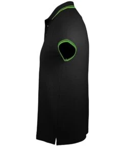 SOL's Pasadena Tipped Cotton Piqué Polo Shirt -XAMAX 10577 bk 2flm left