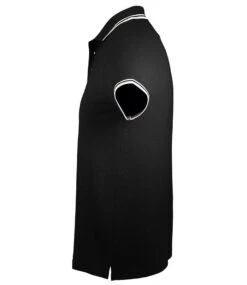 SOL's Pasadena Tipped Cotton Piqué Polo Shirt -XAMAX 10577 bk 2fwh left