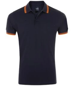 SOL's Pasadena Tipped Cotton Piqué Polo Shirt -XAMAX 10577 fn 2fno front