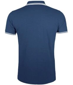 SOL's Pasadena Tipped Cotton Piqué Polo Shirt -XAMAX 10577 fn 2fwh back