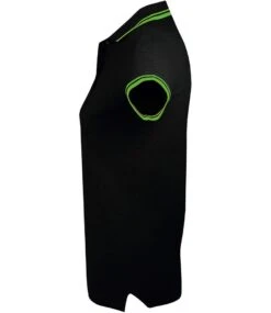 SOL's Ladies Pasadena Tipped Cotton Piqué Polo Shirt -XAMAX 10578 bk 2flm left