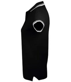 SOL's Ladies Pasadena Tipped Cotton Piqué Polo Shirt -XAMAX 10578 bk 2fwh left