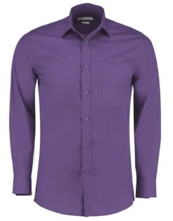 Kustom Kit Tailored Fit Long Sleeve Poplin Shirt -XAMAX 110971de438d689b11b75a7273be4829999f6af8931a35c0a133c1c6b3f6428f