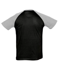 SOL's Funky Contrast Baseball T Shirt -XAMAX 11190 bk 2fgy back