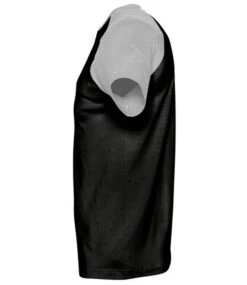 SOL's Funky Contrast Baseball T Shirt -XAMAX 11190 bk 2fgy left