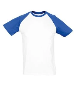 SOL's Funky Contrast Baseball T Shirt -XAMAX 11190 wh 2fry front