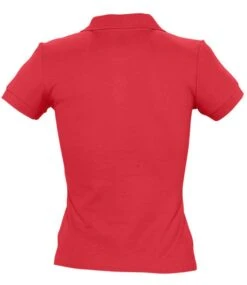 SOL's Ladies People Cotton Piqué Polo Shirt -XAMAX 11310 red back 1