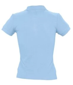 SOL's Ladies People Cotton Piqué Polo Shirt -XAMAX 11310 sky back 1
