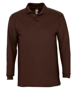 SOL's Winter Ii Long Sleeve Cotton Piqué Polo Shirt -XAMAX 11353 cho front