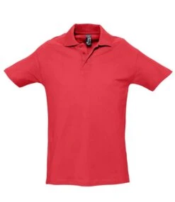 SOL's Spring Ii Heavy Cotton Piqué Polo Shirt 40 SOL's Spring Ii Heavy Cotton Piqué Polo Shirt -XAMAX 11362 red front 1
