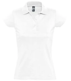 SOL's Ladies Prescott Cotton Jersey Polo Shirt 29 SOL's Ladies Prescott Cotton Jersey Polo Shirt -XAMAX 11376 whi front