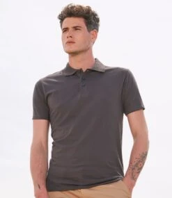SOL's Prescott Cotton Jersey Polo Shirt -XAMAX 11377 dgy model 1 hero 1