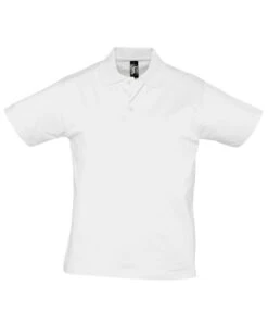 SOL's Prescott Cotton Jersey Polo Shirt -XAMAX 11377 whi front