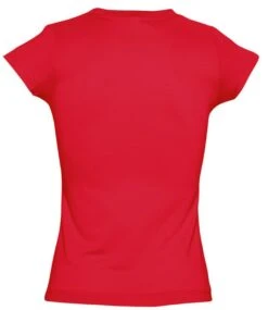 SOL's Ladies Moon V Neck T Shirt -XAMAX 11388 red back