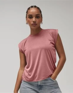 Bella+Canvas Womens Flowy Muscle Tee With Rolled Cuff -XAMAX 12b607b9de4dad2e329288d11ec7dc1f282196f9b8e0f920ad9ec705fc7a7bb9