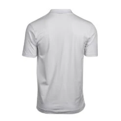 Tee Jays Mens Luxury Stretch V-Neck Polo -XAMAX 1404 white back