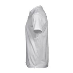 Tee Jays Mens Luxury Stretch V-Neck Polo -XAMAX 1404 white left