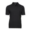 Tee Jays Mens Luxury Stretch Polo 1 Tee Jays Mens Luxury Stretch Polo -XAMAX 1405 black front