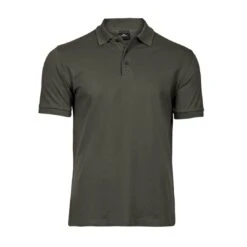 Tee Jays Mens Luxury Stretch Polo 29 Tee Jays Mens Luxury Stretch Polo -XAMAX 1405 deep green front 5
