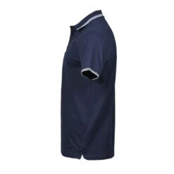 Tee Jays Mens Luxury Stripe Stretch Polo 29 Tee Jays Mens Luxury Stripe Stretch Polo -XAMAX 1407 navy wht. left