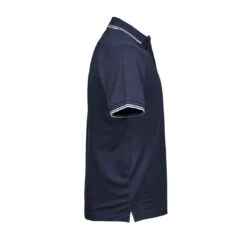 Tee Jays Mens Luxury Stripe Stretch Polo 28 Tee Jays Mens Luxury Stripe Stretch Polo -XAMAX 1407 navy wht. right